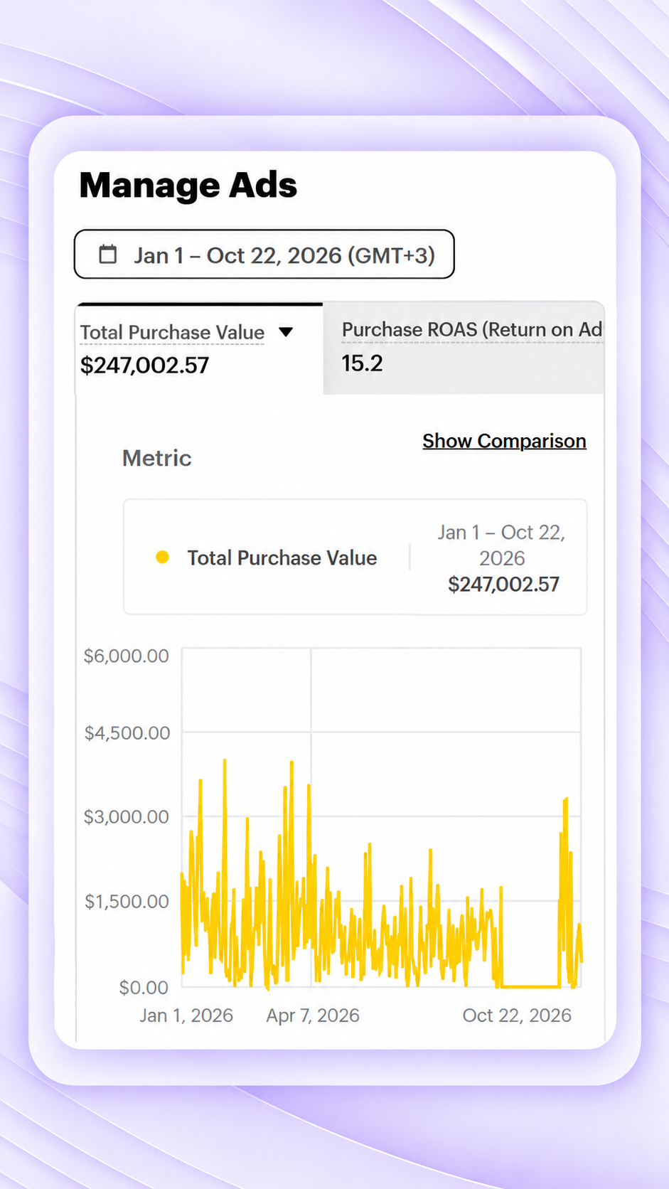 Manage Ads Analytics Dashboard